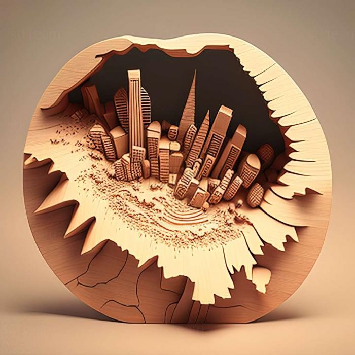 3D модель Гра Cities Skylines Natural Disasters (STL)